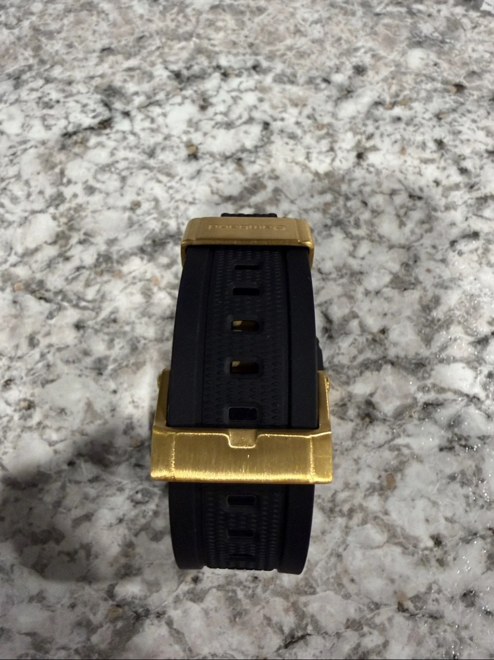 amBand Apple Watch Series 11/10 46mm Case & Band - Black Gold #32